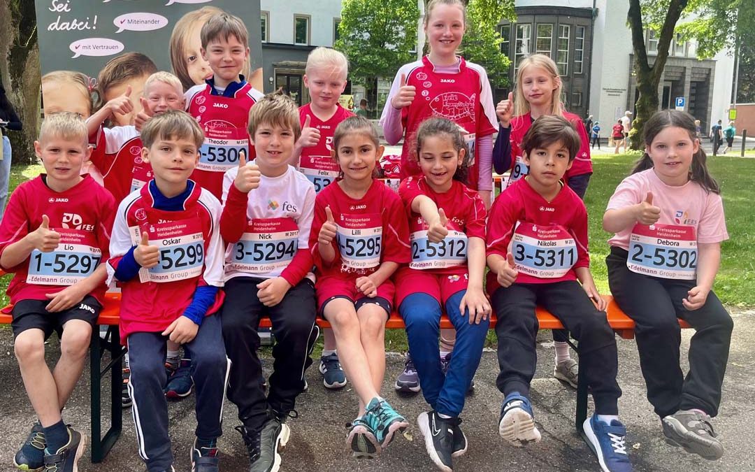 FES Grundschule auf dem 21. Heidenheimer Stadtlauf